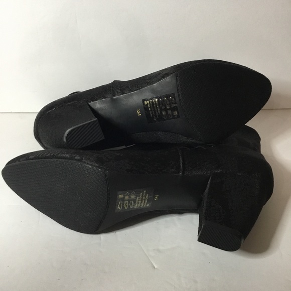 New York Transit Women’s Black Snakeskin Print Slip On Booties Size 8 NWOB - Picture 6 of 8